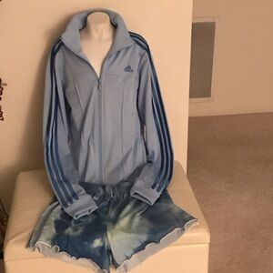 Adidas jacket/short set